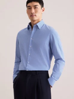 Seidensticker Herren Business Hemd - Slim Fit in blau