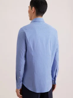 Seidensticker Herren Business Hemd - Slim Fit in blau