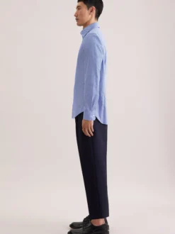 Seidensticker Herren Business Hemd - Slim Fit in blau