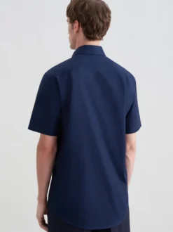 Seidensticker Herren Business Hemd - Regular Fit in blau