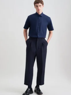 Seidensticker Herren Business Hemd - Regular Fit in blau