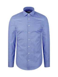 Seidensticker Herren Business Hemd - Regular Fit in blau