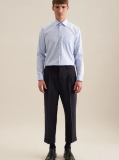 Seidensticker Herren Business Hemd - Comfort Fit in blau