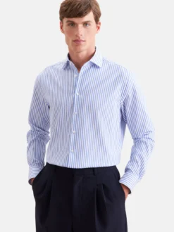 Seidensticker Herren Business Hemd - Regular Fit in blau