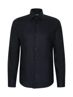 Seidensticker Herren Business Hemd - Shaped Fit in schwarz