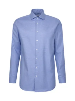 Seidensticker Herren Business Hemd - Regular Fit in blau