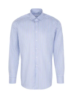 Seidensticker Herren Business Hemd - Regular Fit in blau