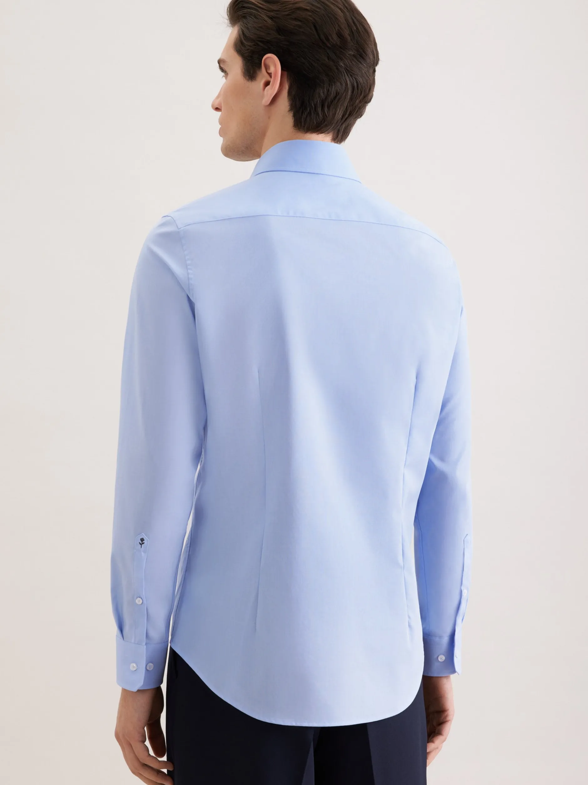 Seidensticker Herren Business Hemd - Slim Fit in hellblau