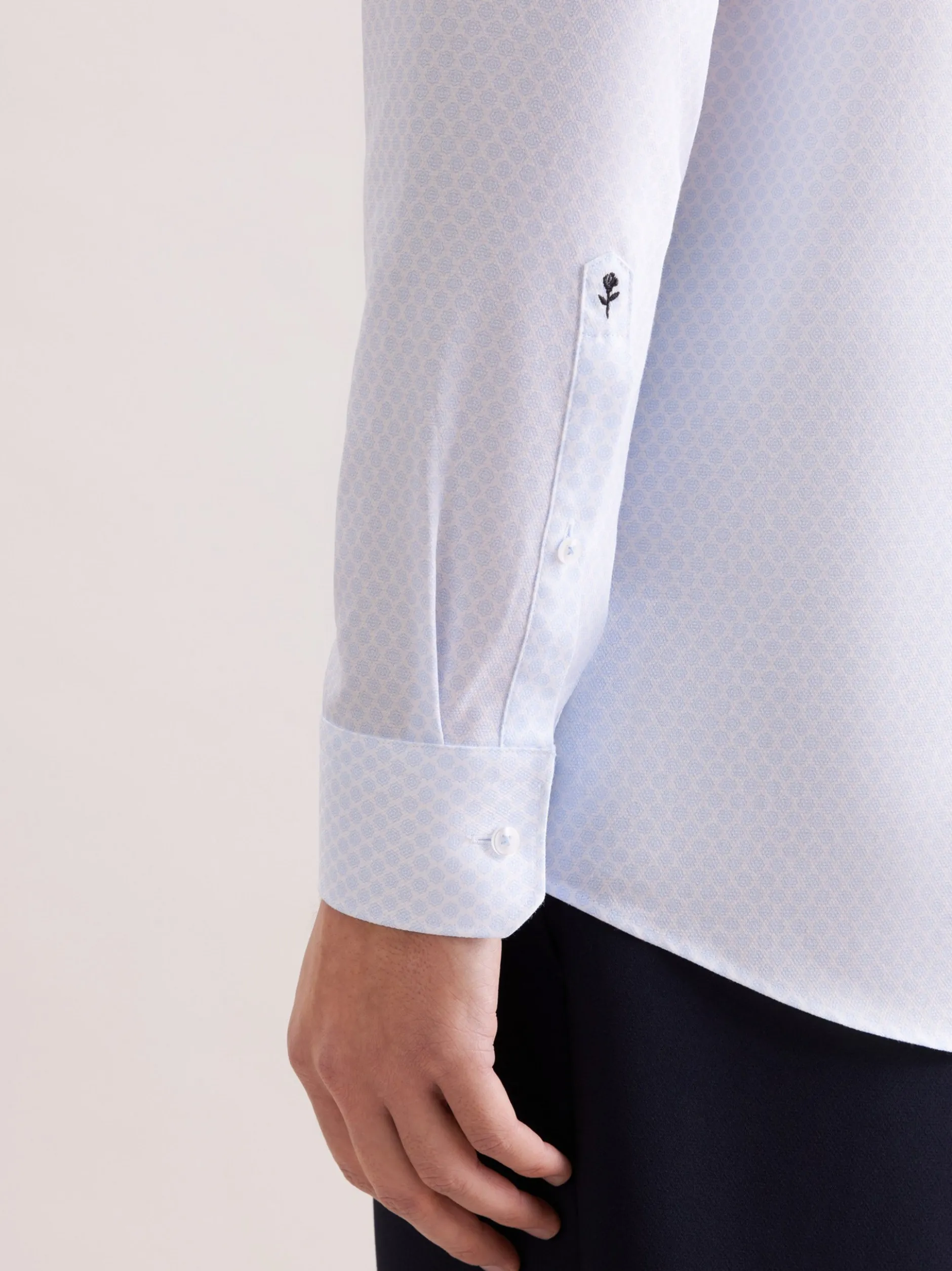 Seidensticker Herren Business Hemd - Regular Fit in hellblau