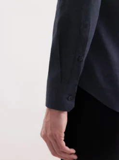 Seidensticker Herren Flanellhemd - Slim Fit in blau