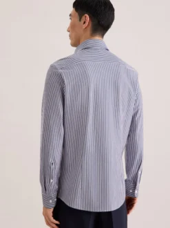Seidensticker Herren Jerseyhemd - Slim Fit in grau