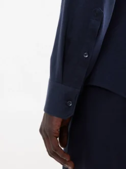 Seidensticker Herren Jerseyhemd - Slim Fit in marine