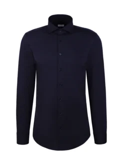 Seidensticker Herren Jerseyhemd - Regular Fit in blau
