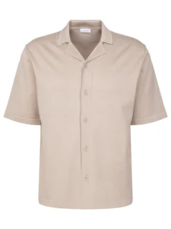 Seidensticker Herren Strick Resort Hemd - Regular Fit in beige