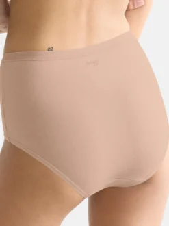 sloggi Damen High Waist Panty - 3er Pack GO Daily Cotton in beige