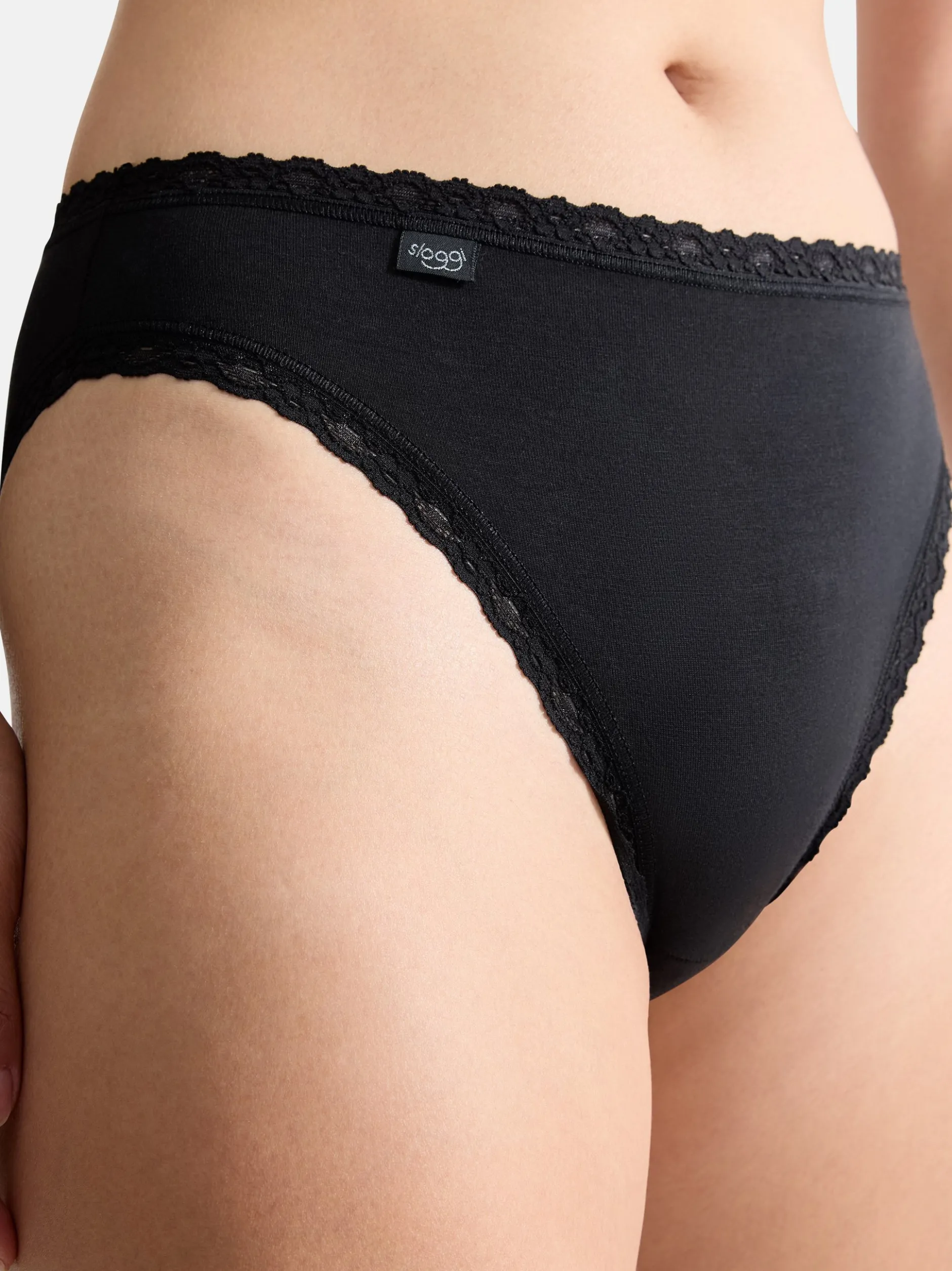 sloggi Damen Tai Slip - 9er Pack 24/7 Cotton Lace in braun