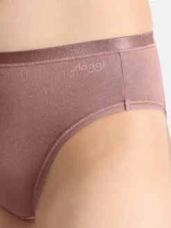 sloggi Damen Tai Slip - 3er Pack GO Daily Cotton in braun