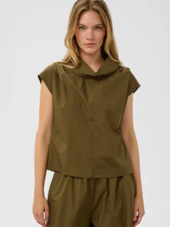 Soaked in Luxury Damen Blusenshirt SLMolopo in khaki