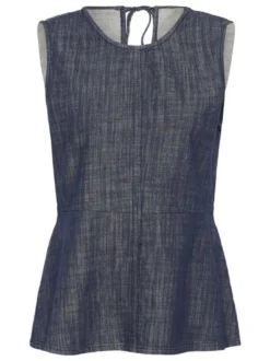 Soaked in Luxury Damen Blusentop SLLufira in blau