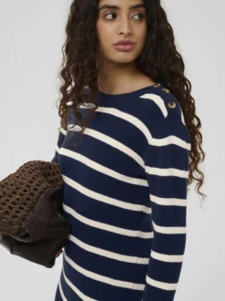 Soaked in Luxury Damen Strickkleid SLSanja in marine