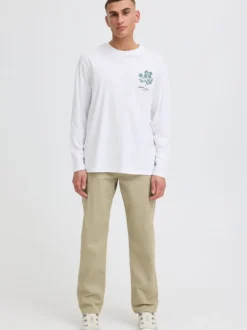 Solid Herren Cargohose - SDMohan Stretch in beige