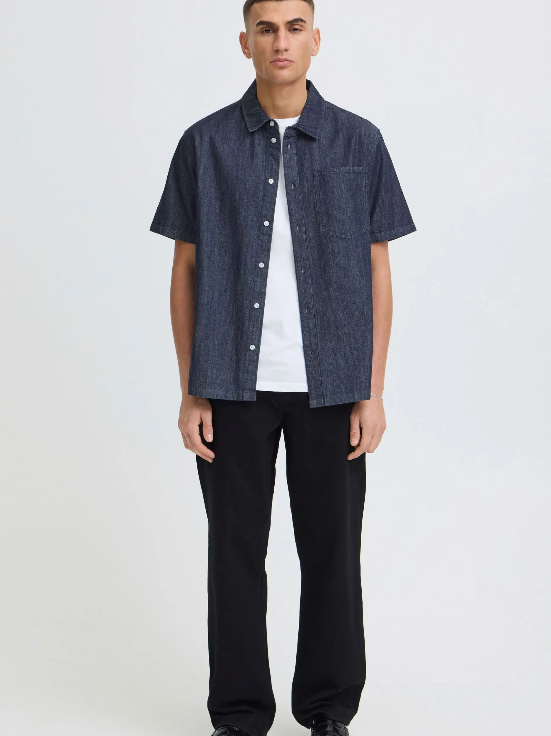 Solid Herren Jeanshemd - SDRogue in denim