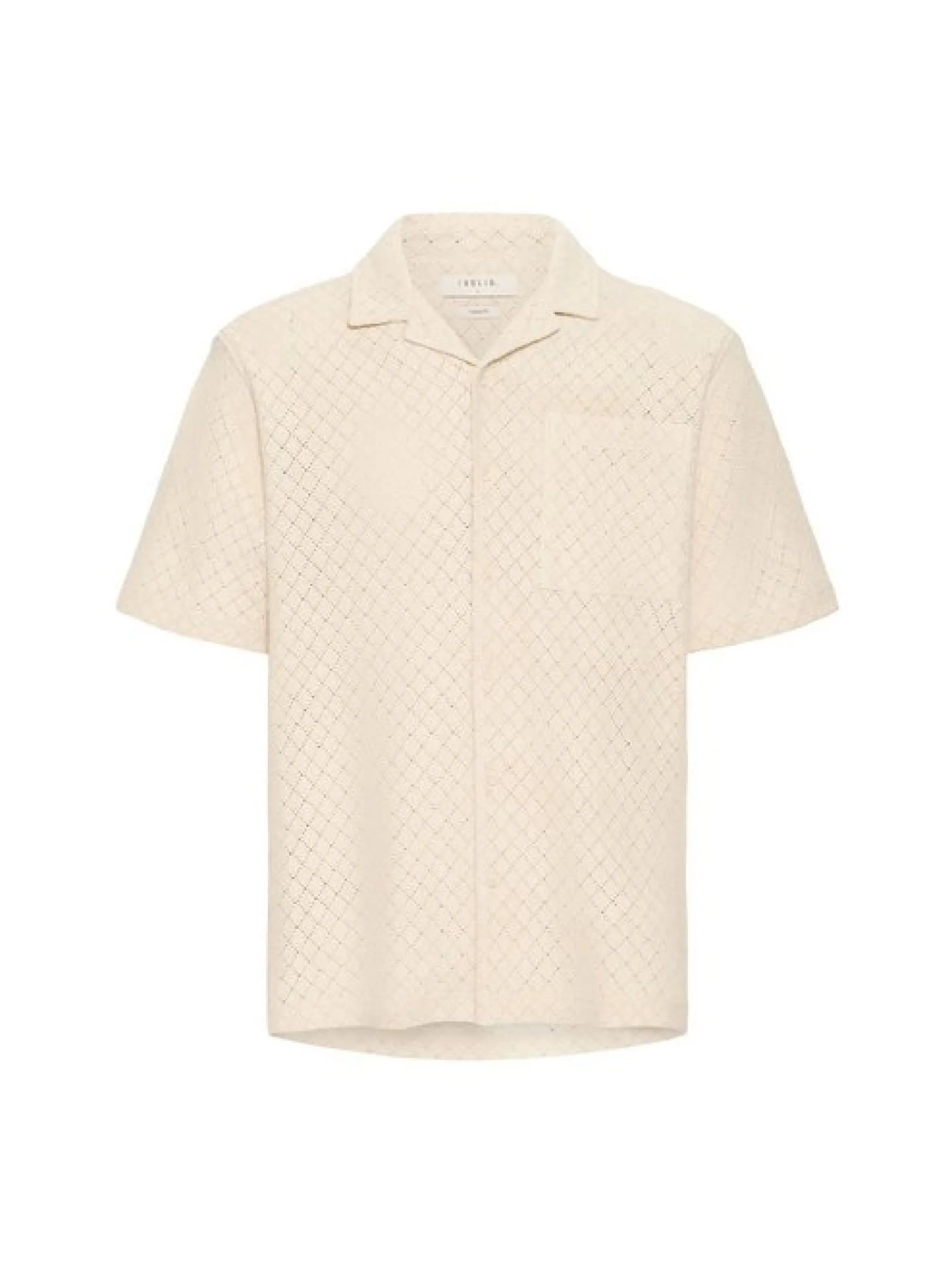 Solid Herren Kurzarmhemd - SDTeagan in beige