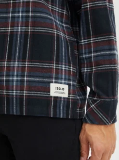 Solid Herren Langarmhemd - SDDanar in marine