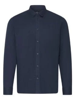 Solid Herren Langarmhemd - SDOlmin in blau