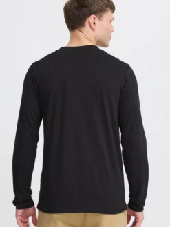 Solid Herren Langarmshirt - SDOdatten in schwarz