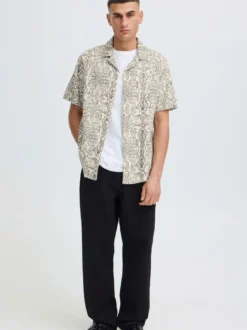 Solid Herren Leinenhemd - SDUtkolt in beige