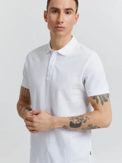 Solid Herren Poloshirt - SDAthen in weiß