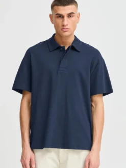 Solid Herren Poloshirt - SDOswald in blau