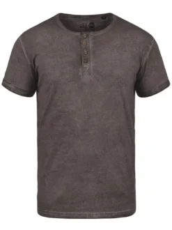 Solid Herren Rundhalsshirt - SDTihn in braun