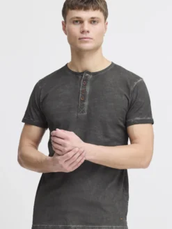 Solid Herren Rundhalsshirt - SDTihn in schwarz