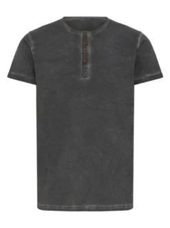 Solid Herren Rundhalsshirt - SDTihn in schwarz