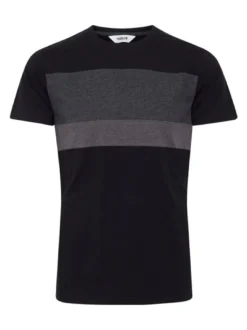 Solid Herren Rundhalsshirt - SDSascha in schwarz