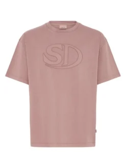 Solid Herren Rundhalsshirt - SDUncaster in rosa