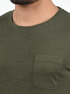 Solid Herren Rundhalsshirt - SDBob in grün
