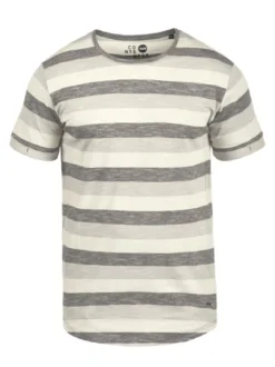 Solid Herren Rundhalsshirt - SDThicco in schwarz