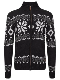 Solid Herren Strickjacke - SDNoran in schwarz