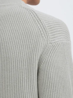 Solid Herren Strickjacke - SDNalli in hellgrau
