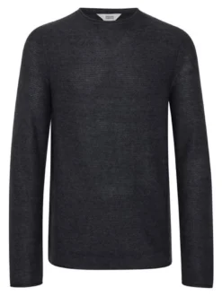 Solid Herren Strickpullover - SDJarah in grau