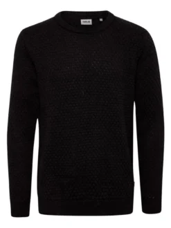 Solid Herren Strickpullover - SDClive in schwarz