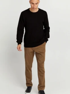 Solid Herren Strickpullover - SDClive in schwarz