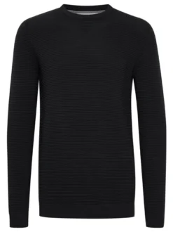 Solid Herren Strickpullover - SDNicholas in schwarz