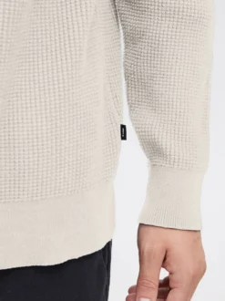 Solid Herren Strickpullover - SDHami in beige