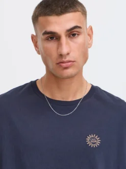 Solid Herren T-Shirt - SDPavel in blau