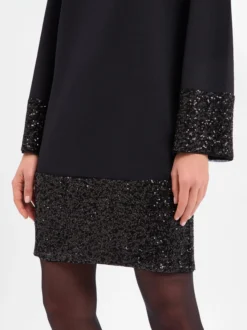 s.Oliver BLACK LABEL Damen Kleid in schwarz