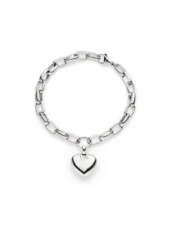 s.Oliver Damen Armband - Chunky Heart in silber